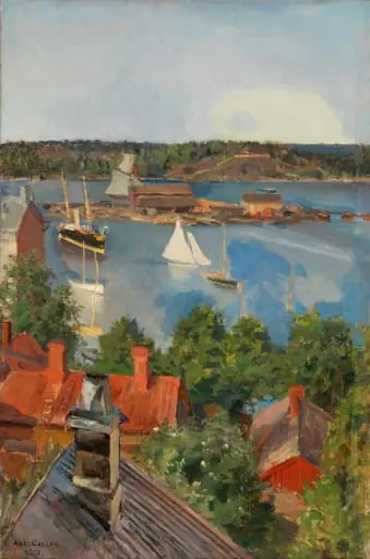 Näkymä Pohjoisrannasta, by Akseli Gallen-Kallela