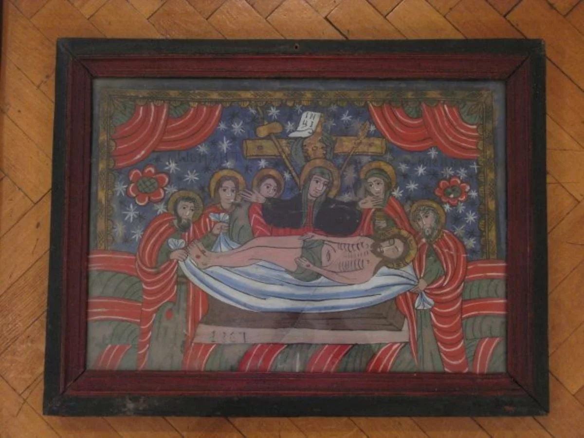 Plângerea lui Iisus Hristos (Prohodul), detail