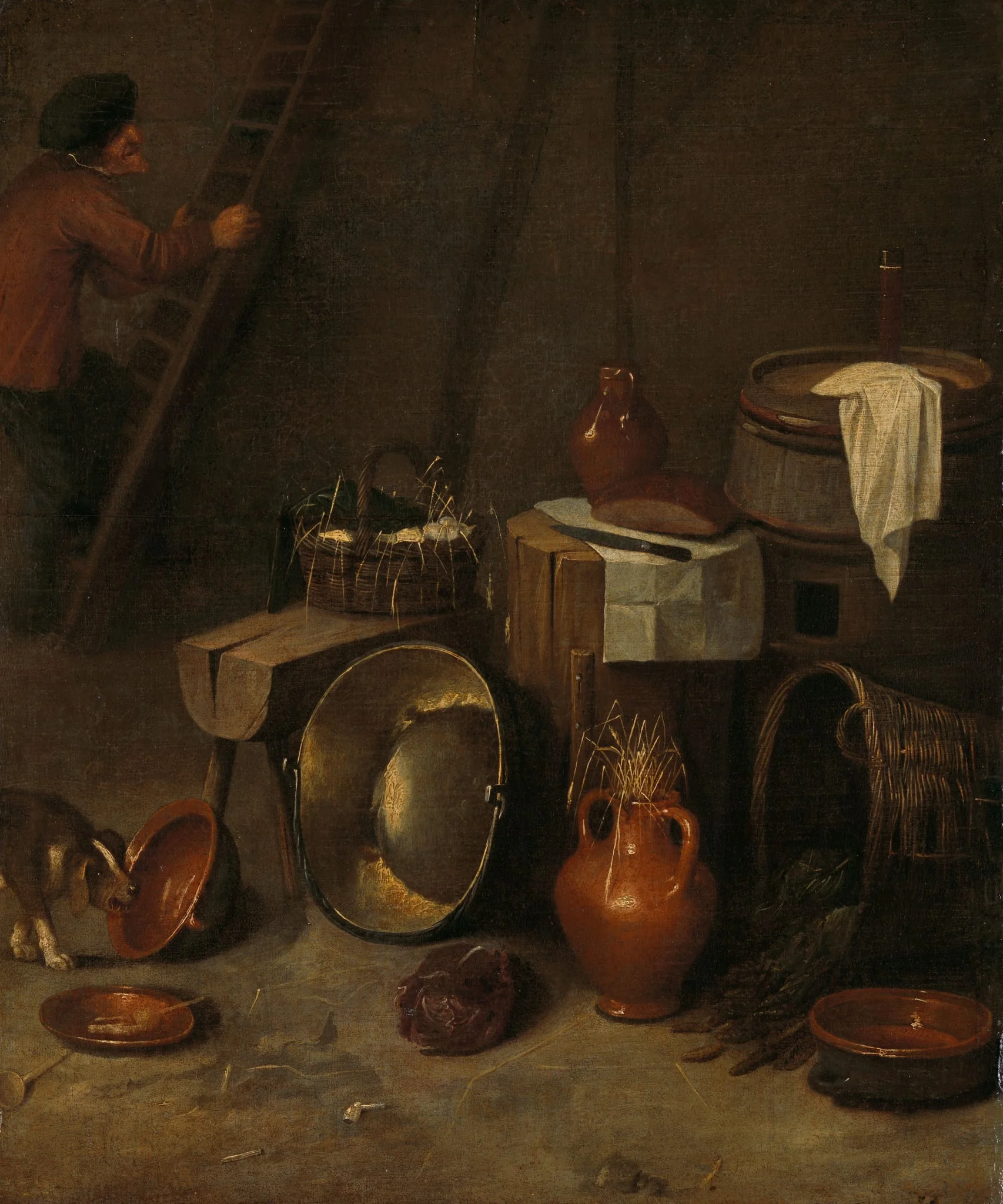 Still life in a stable, detail