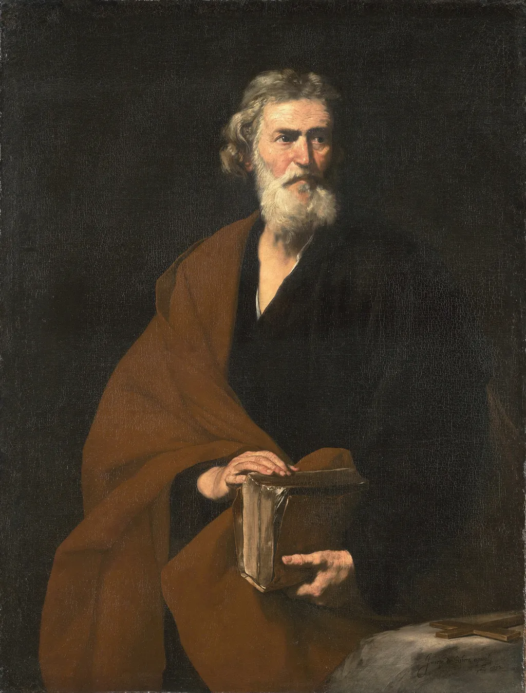 Saint Matthew, by Jusepe de Ribera, oil, 1632