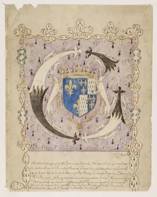 Untitled, by David Thomas Powell, watercolor, 1550