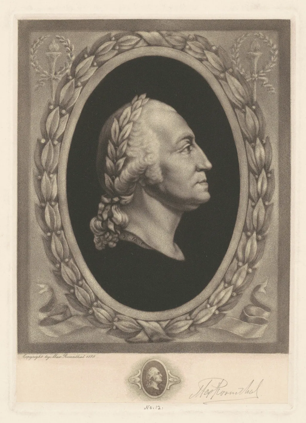 George Washington, by Max Rosenthal, ink, 1899