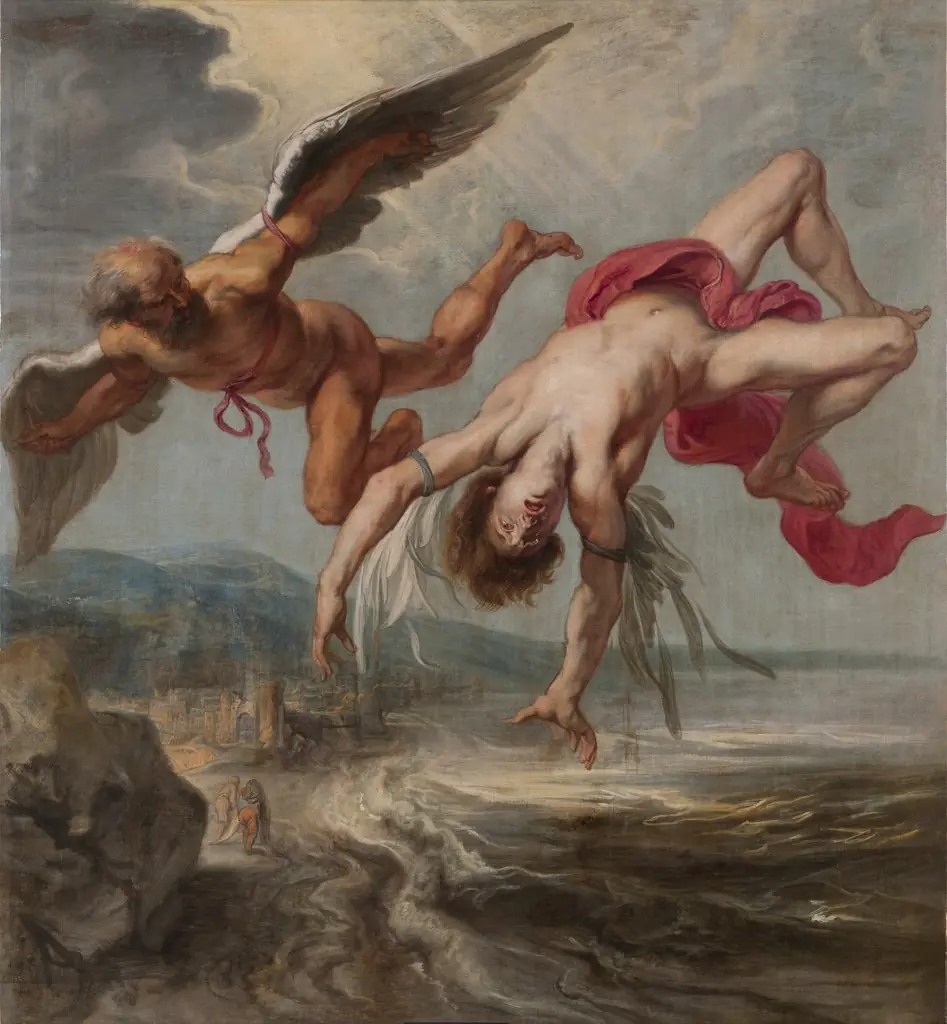 The Fall of Icarus, by Peter Paul Rubens, oil, 1635