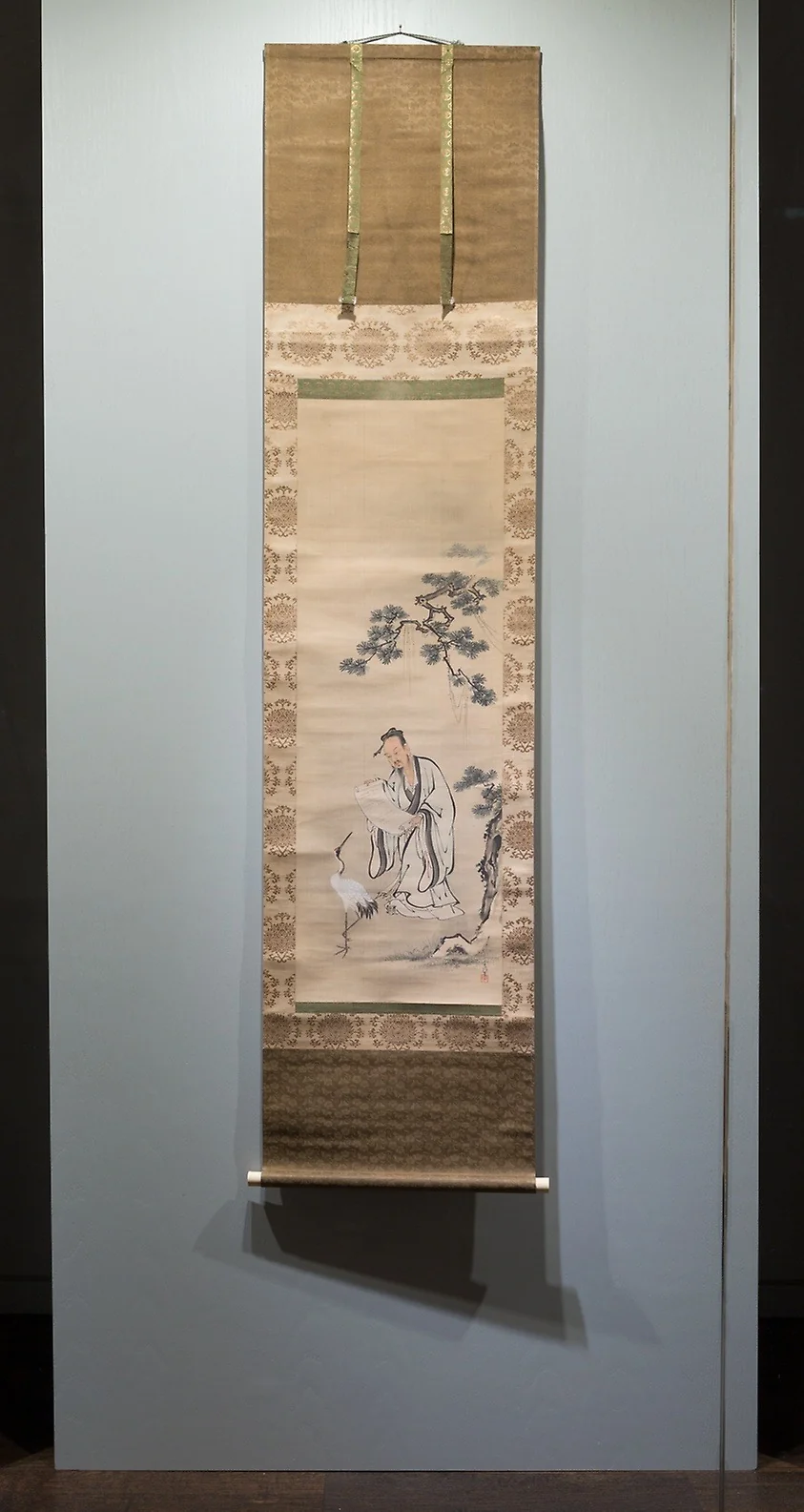 Fei Jiang-fang with a Crane, detail