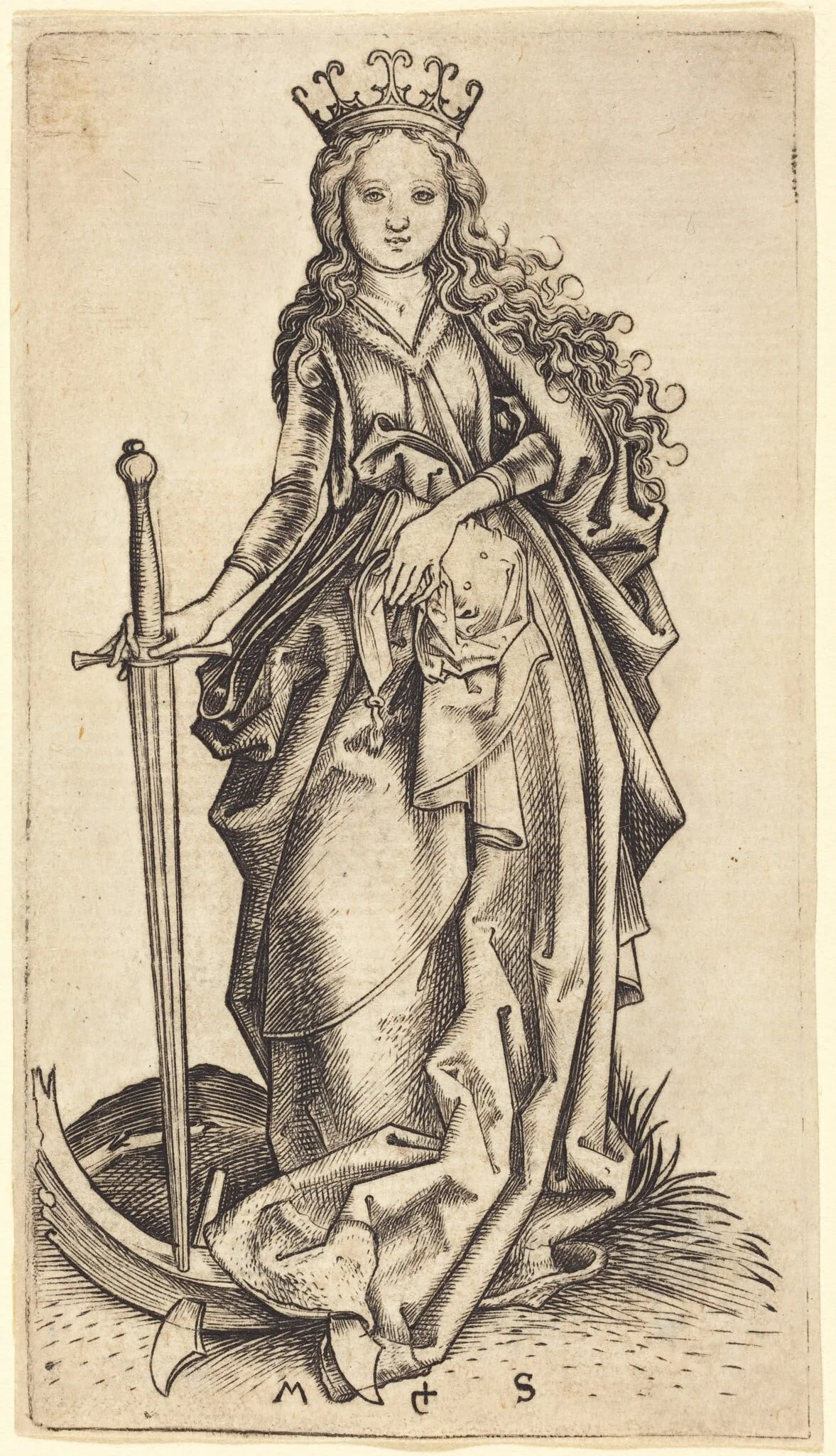 Saint Catherine of Alexandria, detail