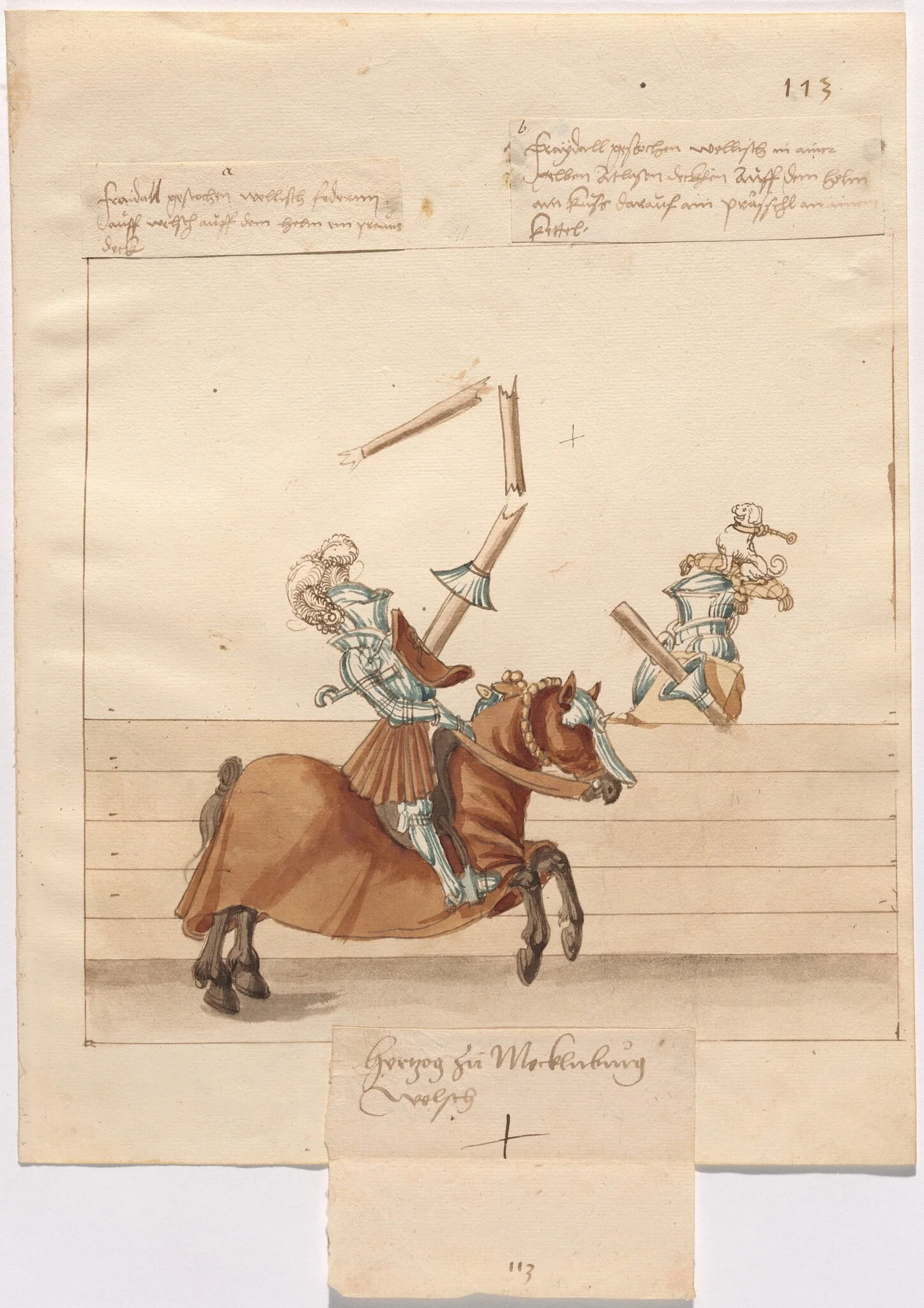 Italian Joust of Peace, detail