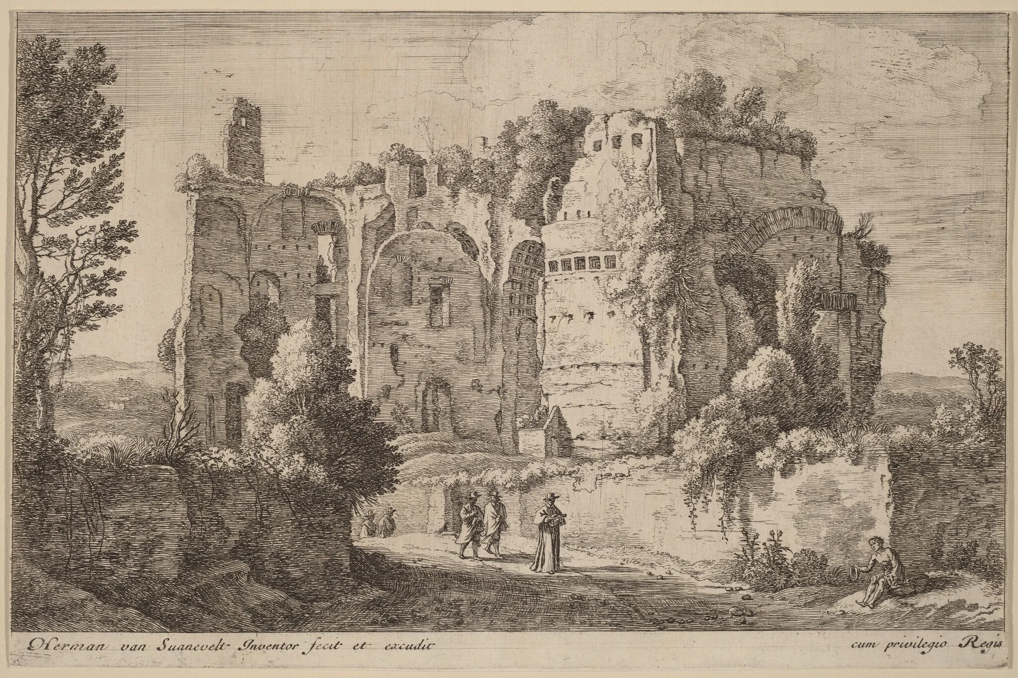 Landscape with the Cardinal, detail