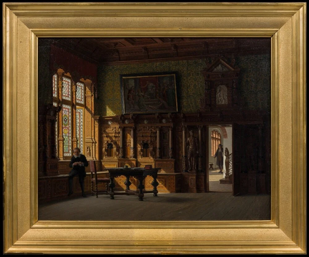 The City Hall in Lübeck. Interior, detail