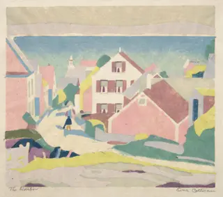 The Harbor, by Ora Coltman, 1928