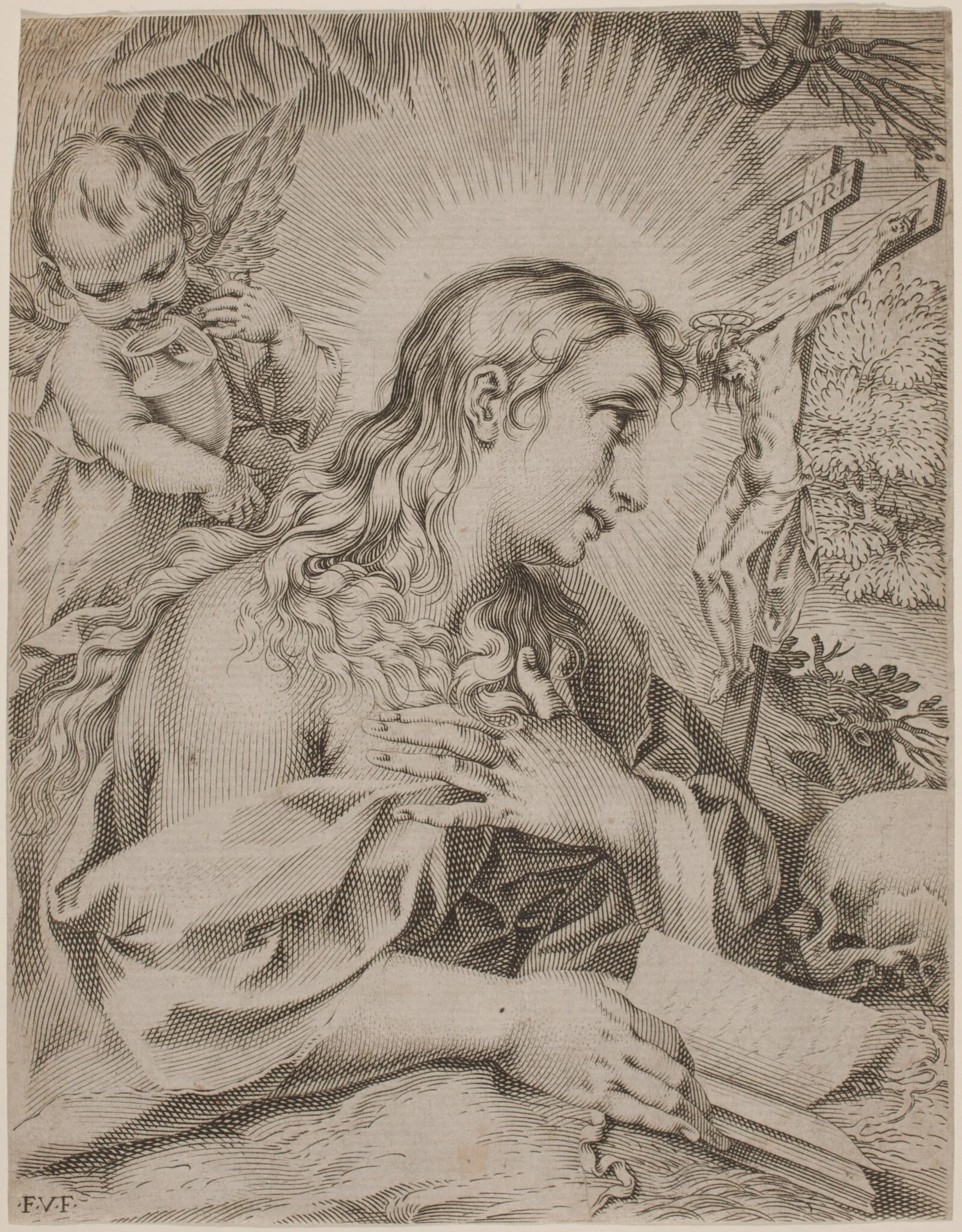 The Penitent Magdalene, detail