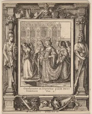 Empress, by Wenceslaus Hollar, ink, 1651