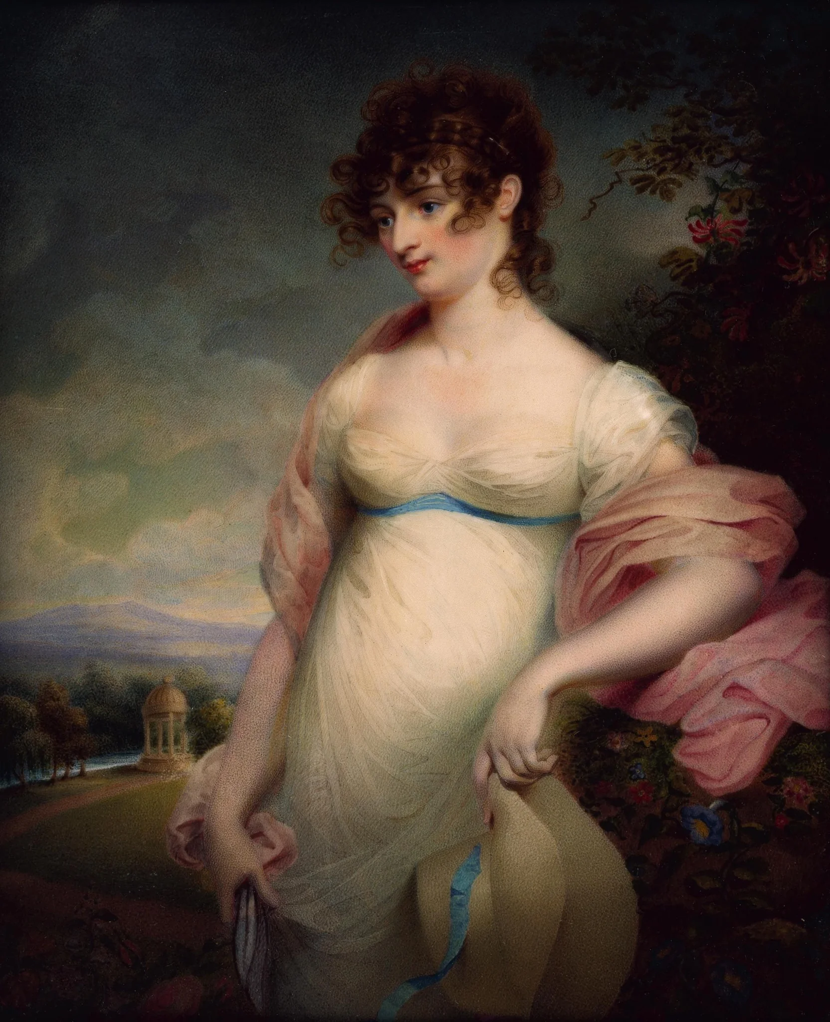 A Young Lady, detail