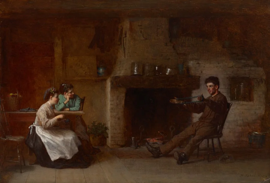 Winding Yarn (Interior of a Nantucket Kitchen), detail