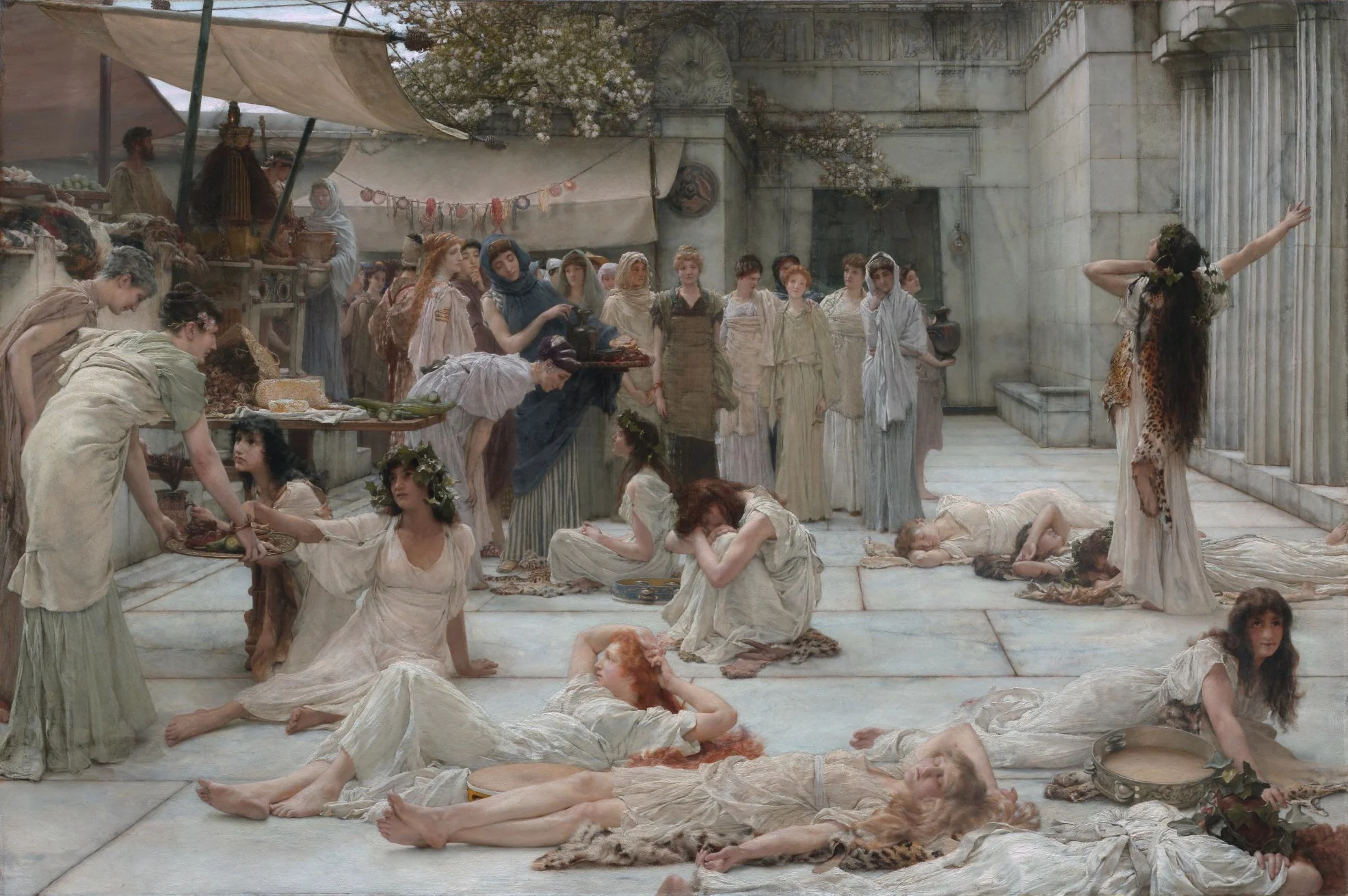 The women of Amphissa, detail