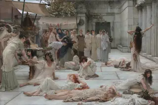 The women of Amphissa, by Lawrence Alma-Tadema, oil, 1894