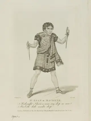 Mr. Kean as Macbeth, by J. Alais, 1814