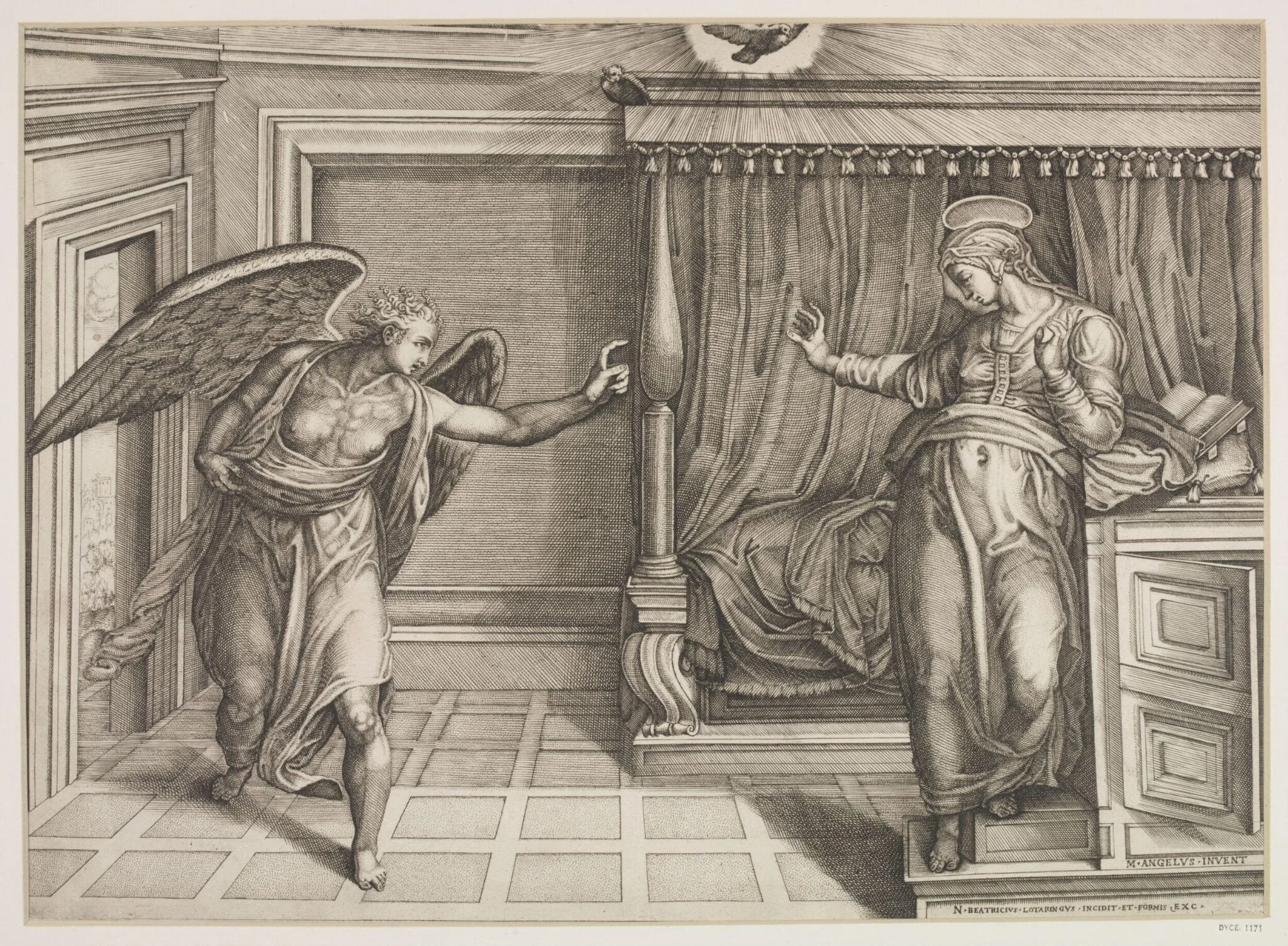 The Annunciation, detail