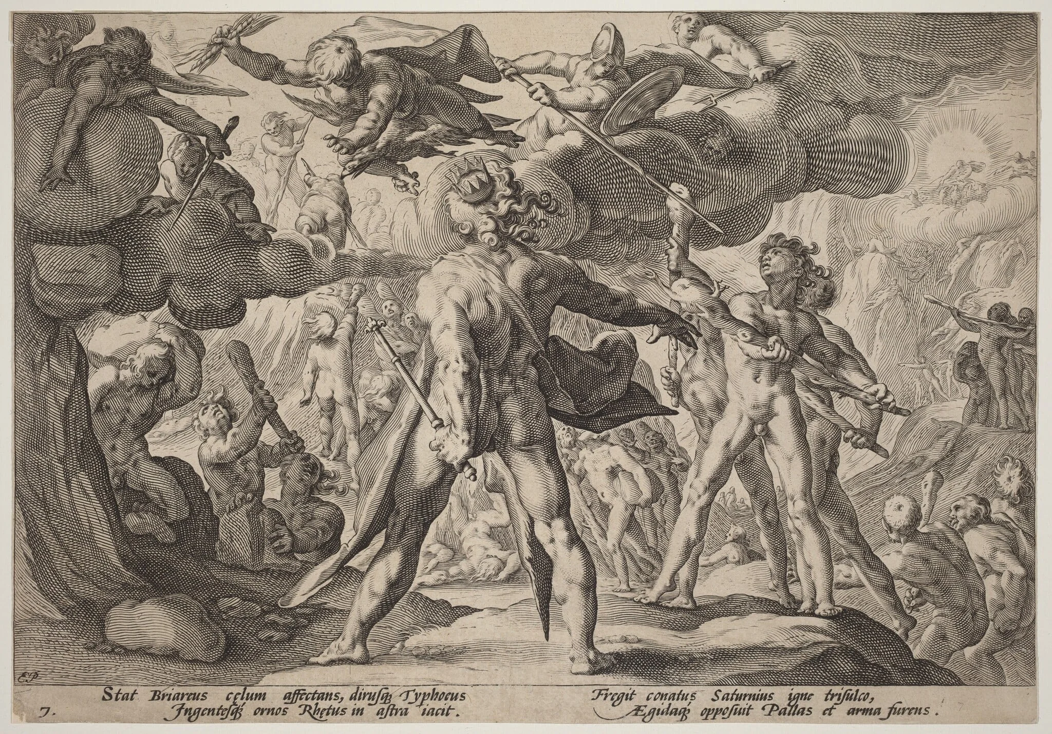 The Giants Climbing the Heavens, detail