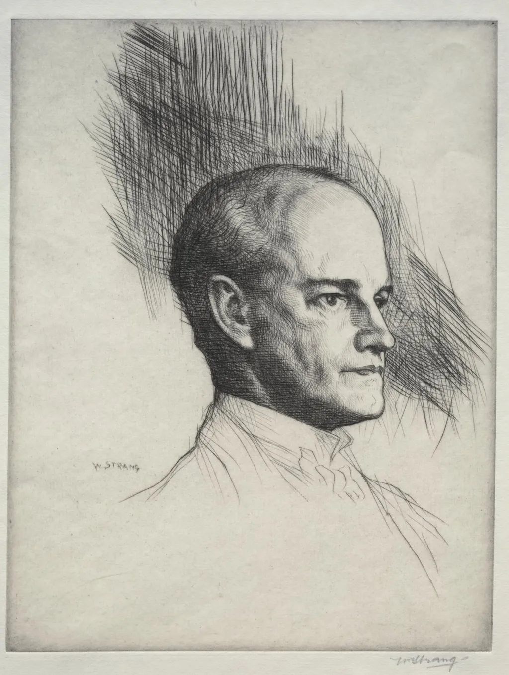 John Galsworthy, by William Strang, 1920