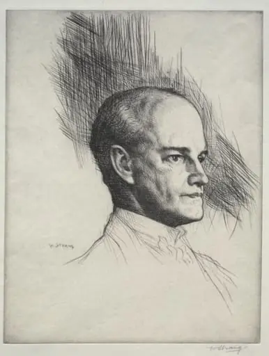 John Galsworthy, by William Strang, 1920