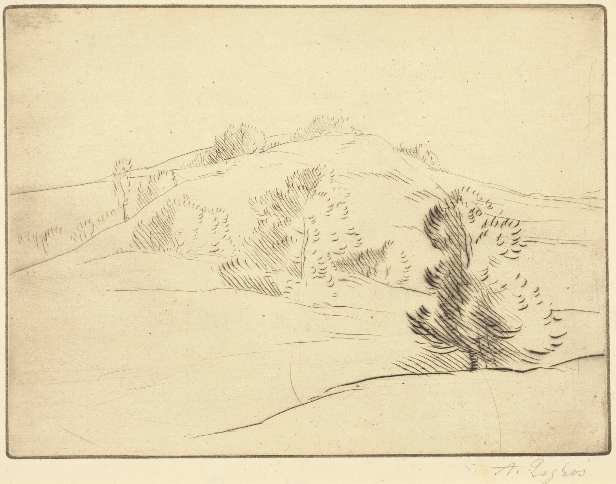 Small Hill (Le coteau), detail
