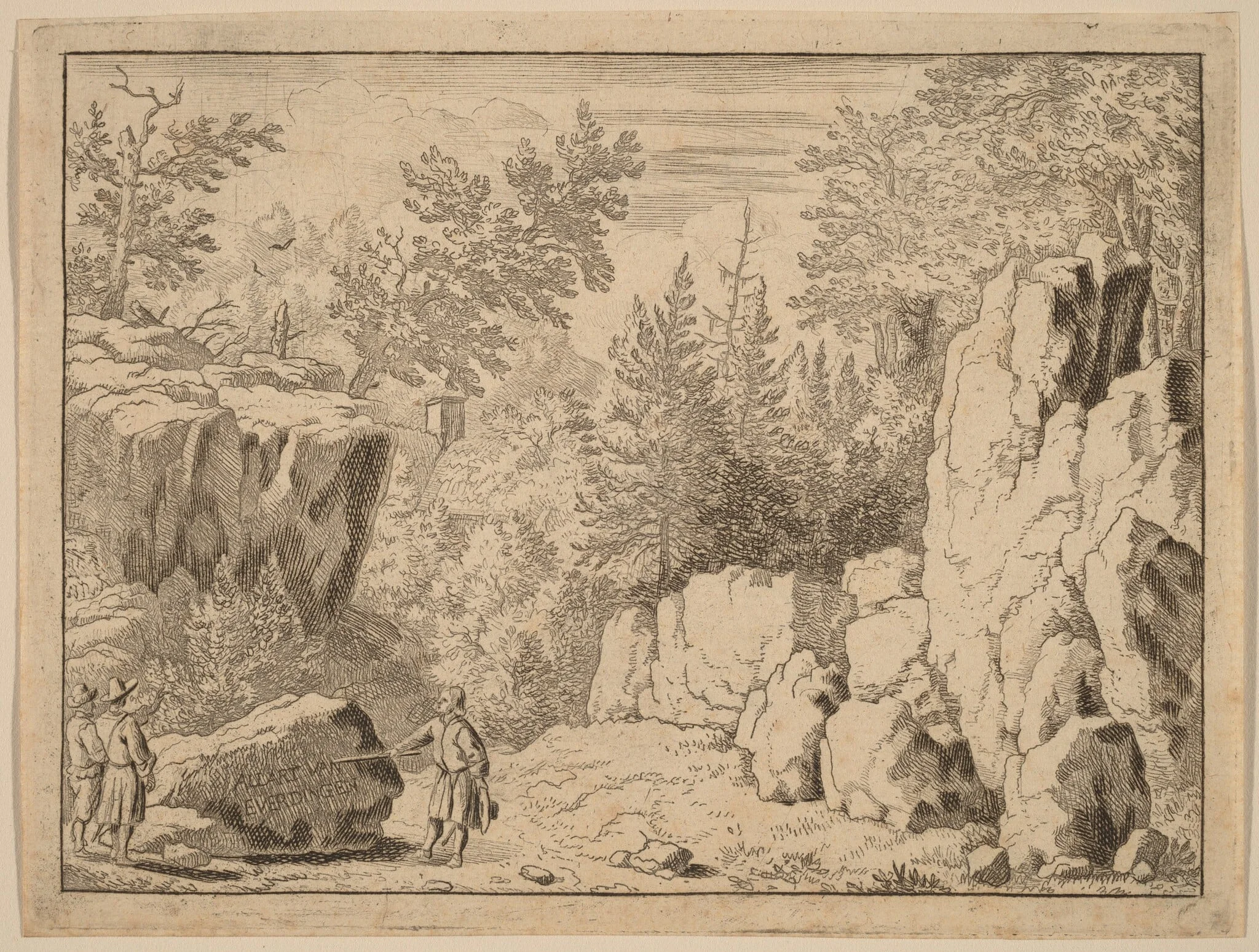 The Inscription on the Rock, detail