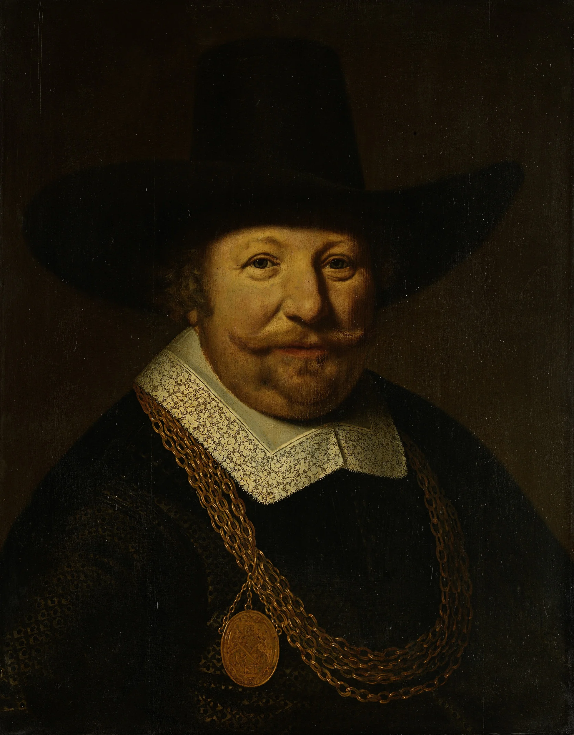 Portrait of Joos van Trappen, called Banckert, Vice-Admiral of Zeeland, detail