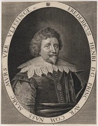 Frederick Henry of Nassau, by Crispyn van den Queboorn, ink, 1628