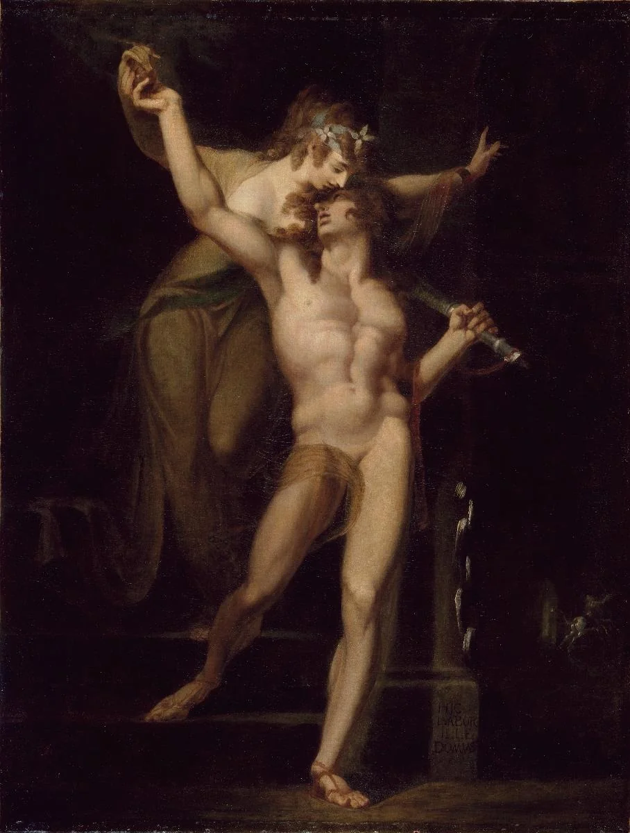 Theseus und Ariadne, detail
