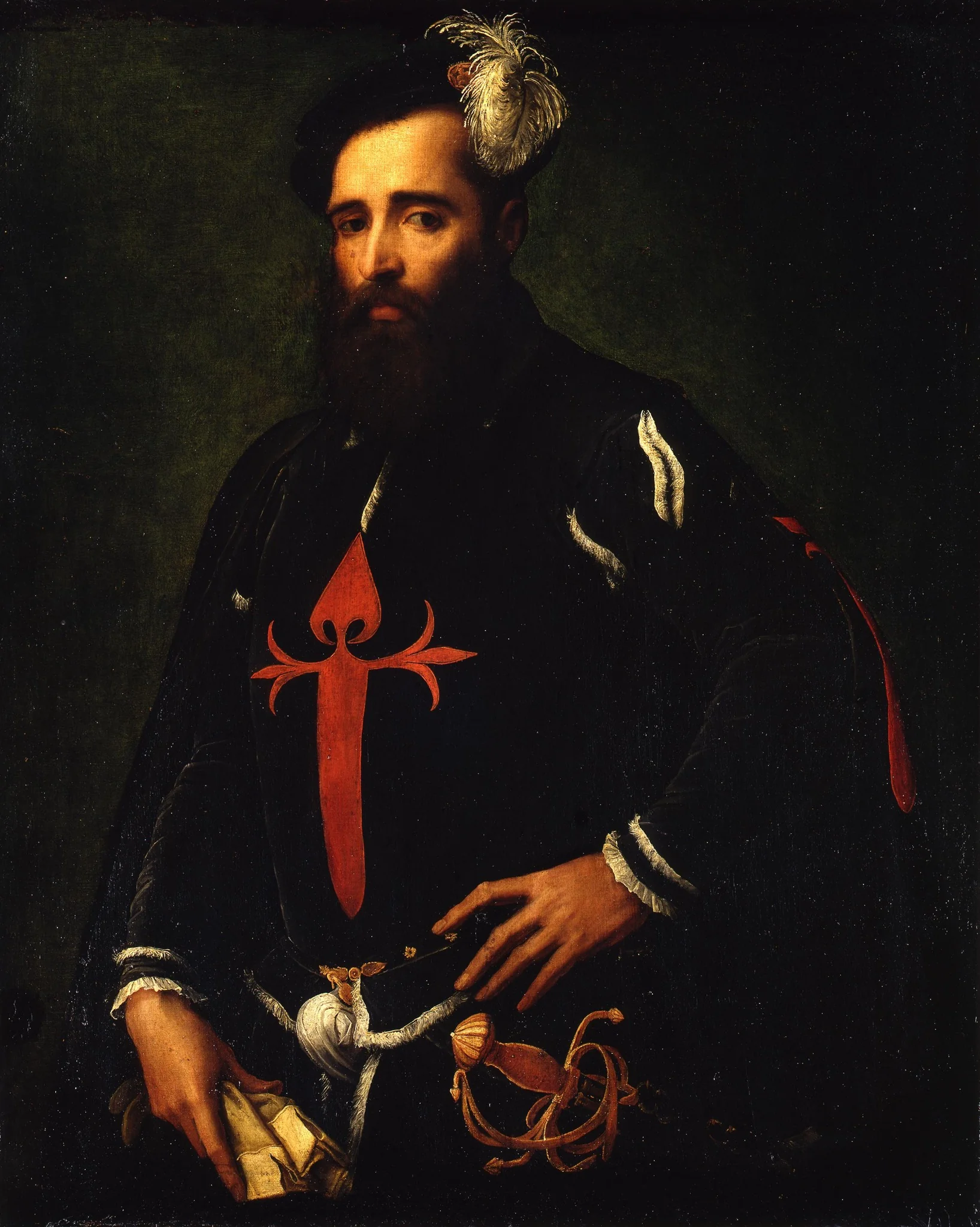 Portrait of a Nobleman in the Knightly Garb of the Order of Santiago, detail