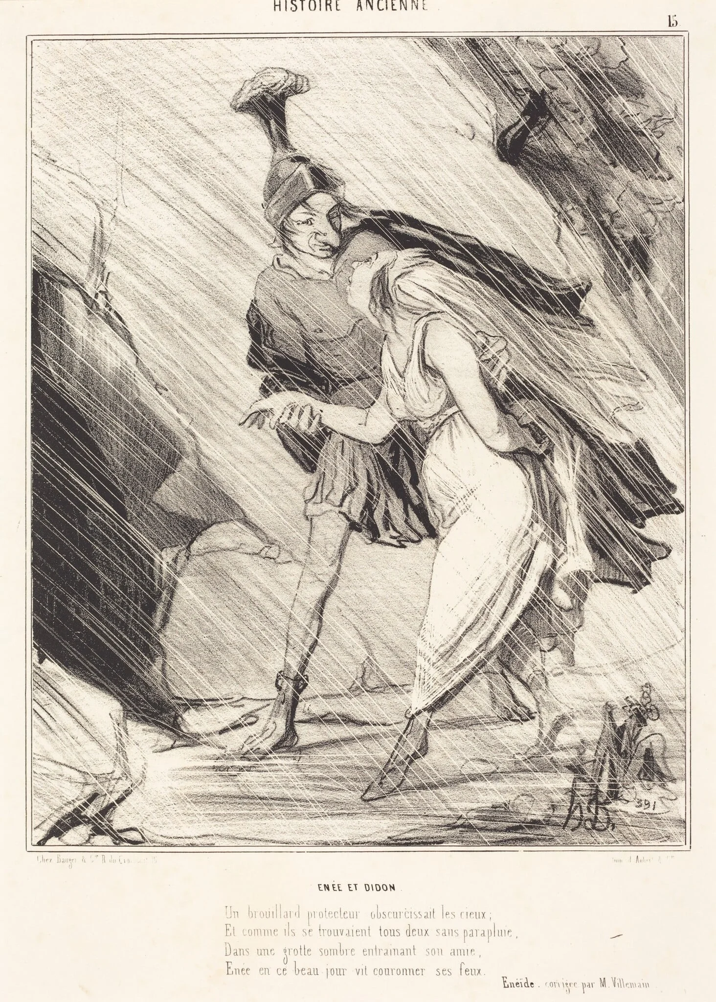 Enée et Didon, detail