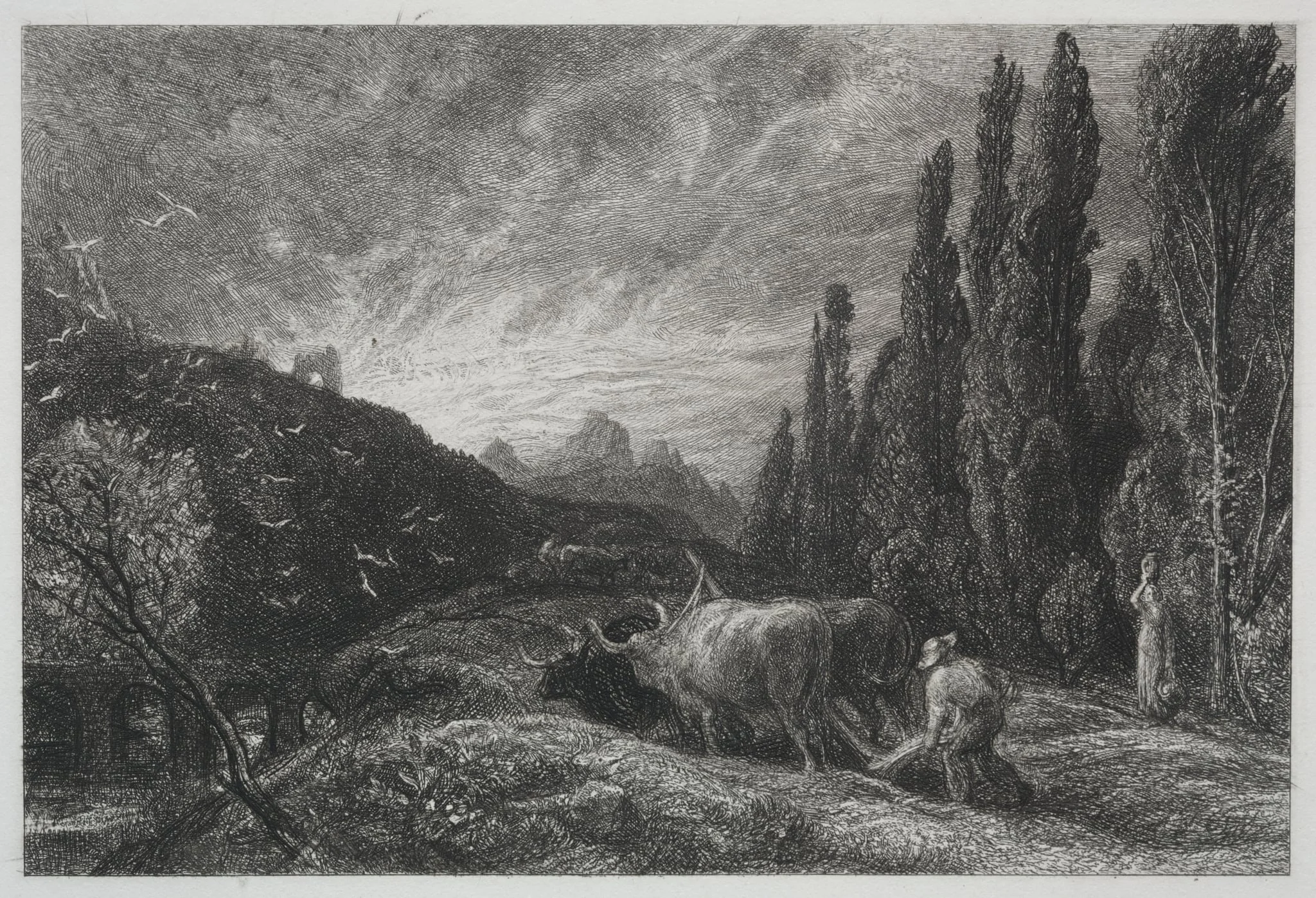 The Early Plowman, detail