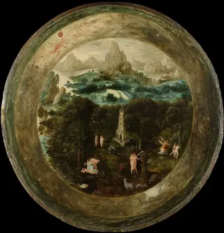 Paradise, by Herri met de Bles, oil, 1545