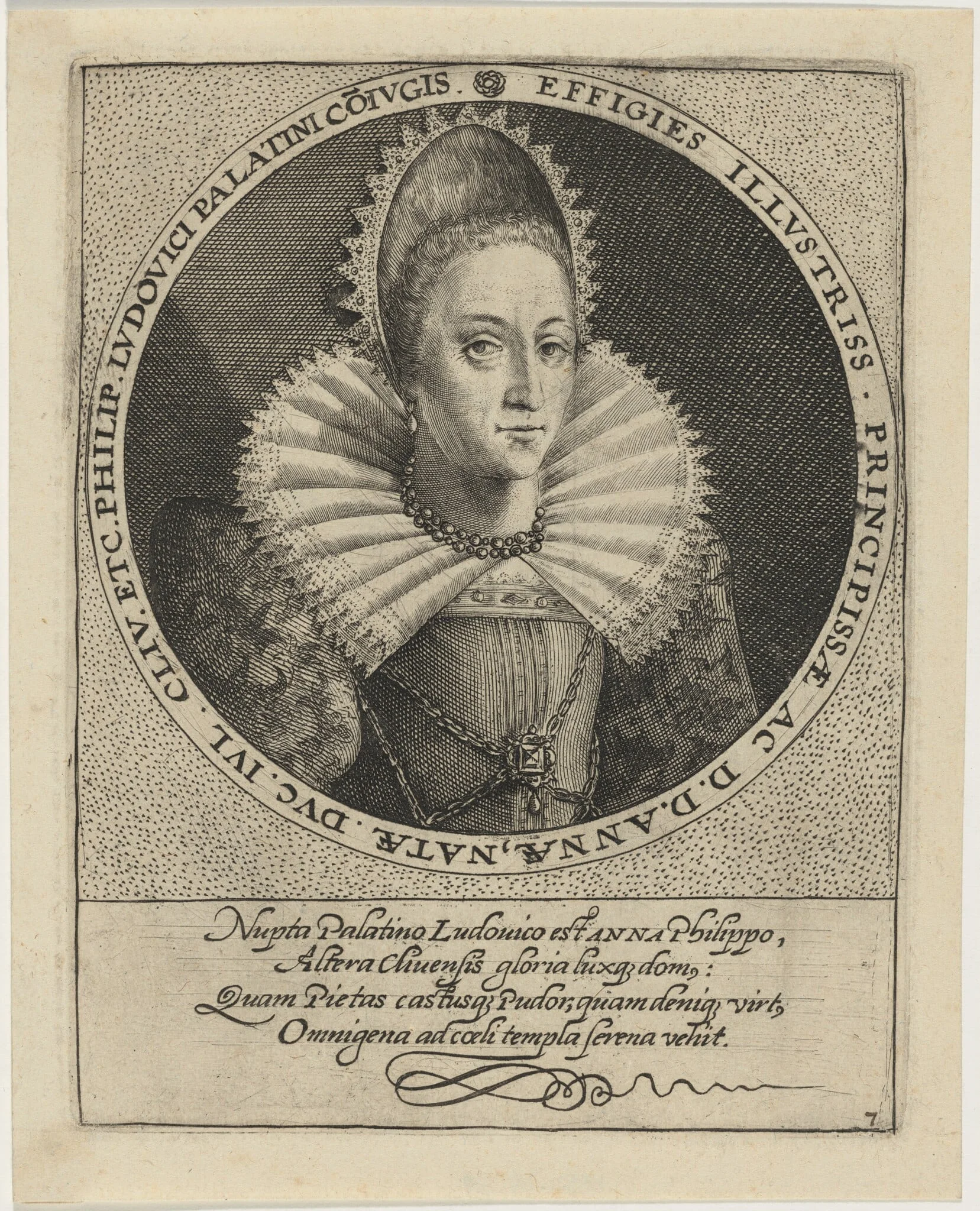Anna, Daughter of Duke of Julich and Cleves, detail
