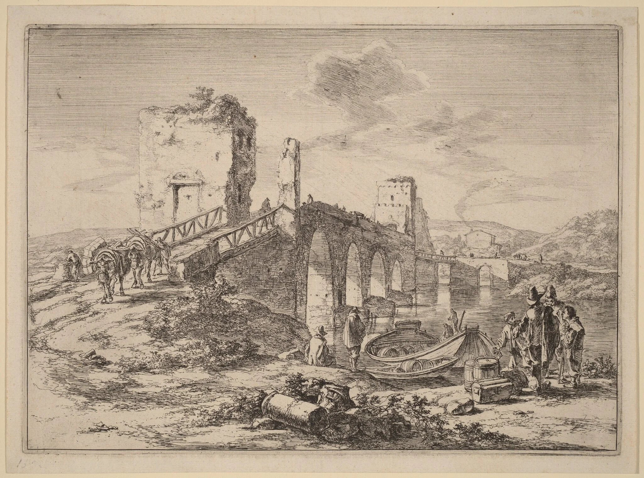 The Ponte Molle, detail