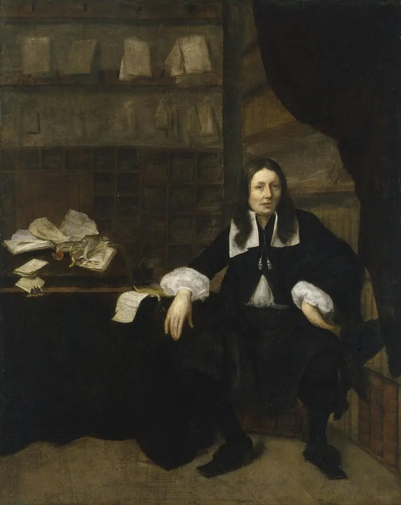 Portrait of a Notary, by Michiel van Musscher, oil, 1670