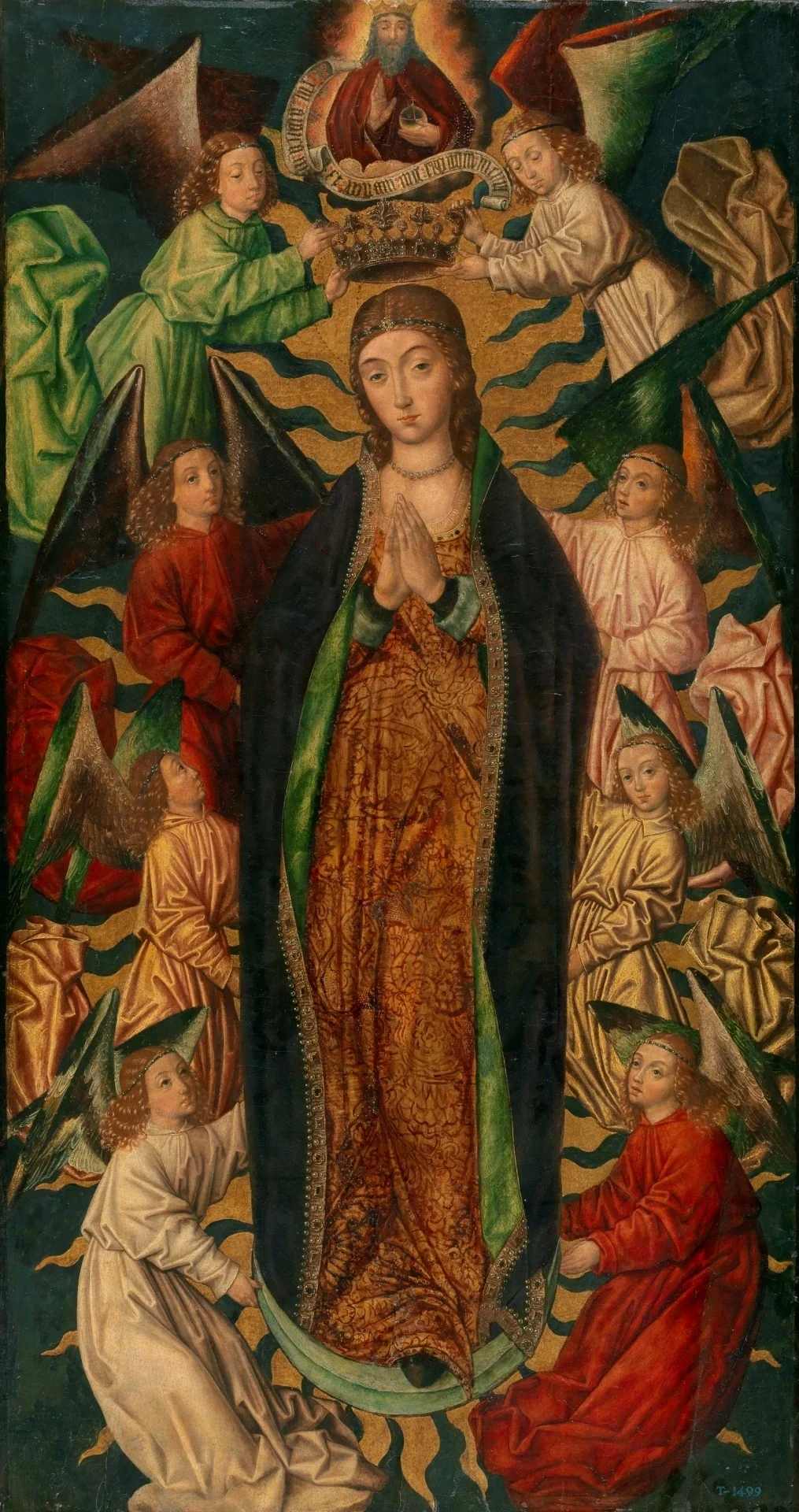 The Assumption and Coronation of the Virgin, detail