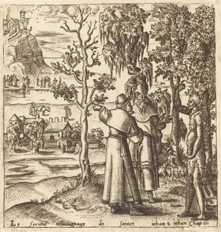 The Testimony of John, by Léonard Gaultier, ink, 1578