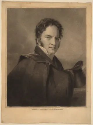 Gideon Fairman, by Albert Newsam, ink, 1827