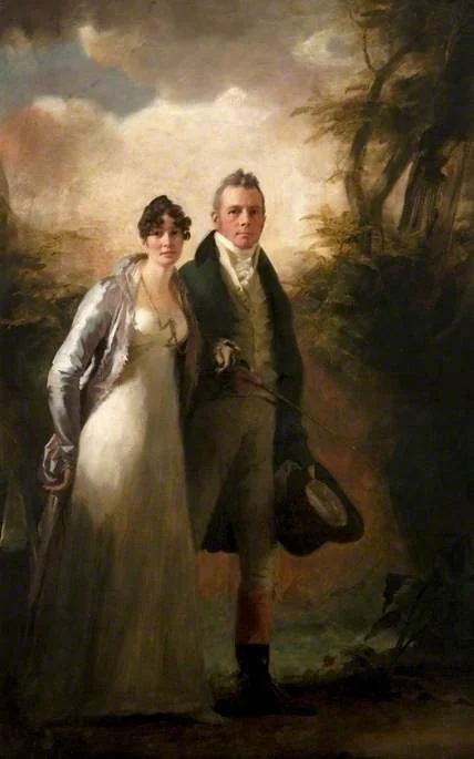 Mr and Mrs Robert N. Campbell of Kailzie, detail