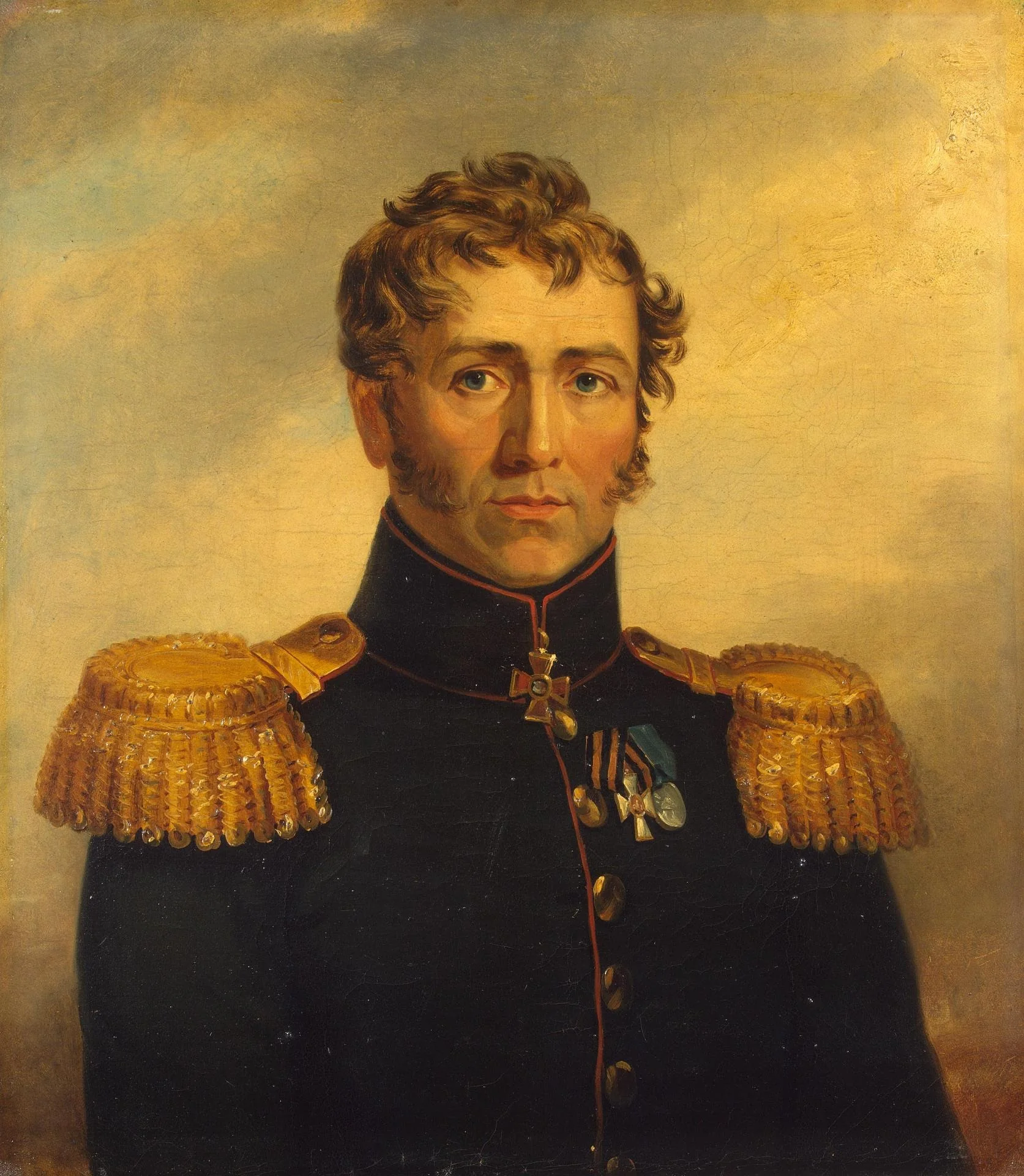 Portrait of Yakov Ye. Guine (1769-1813), detail