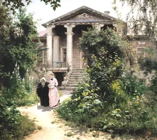 Grandmother's Garden, by Vasily Polenov, oil, 1890
