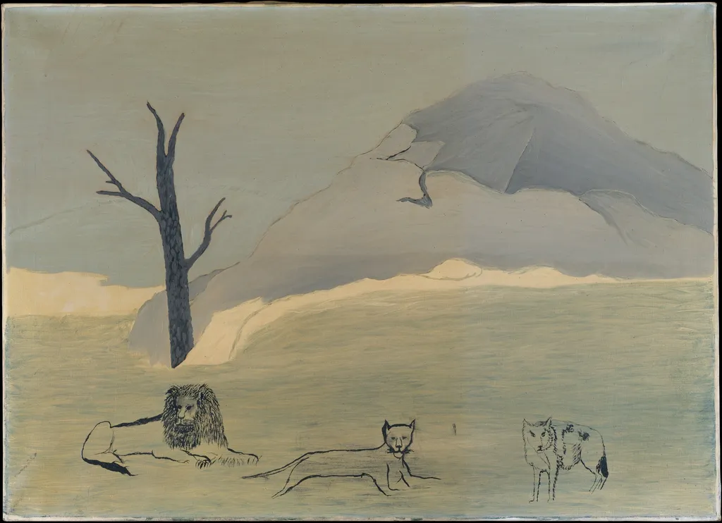 Holy Mountain IV, by Horace Pippin, oil, 1946