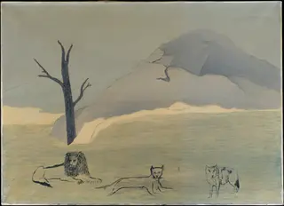 Holy Mountain IV, by Horace Pippin, oil, 1946