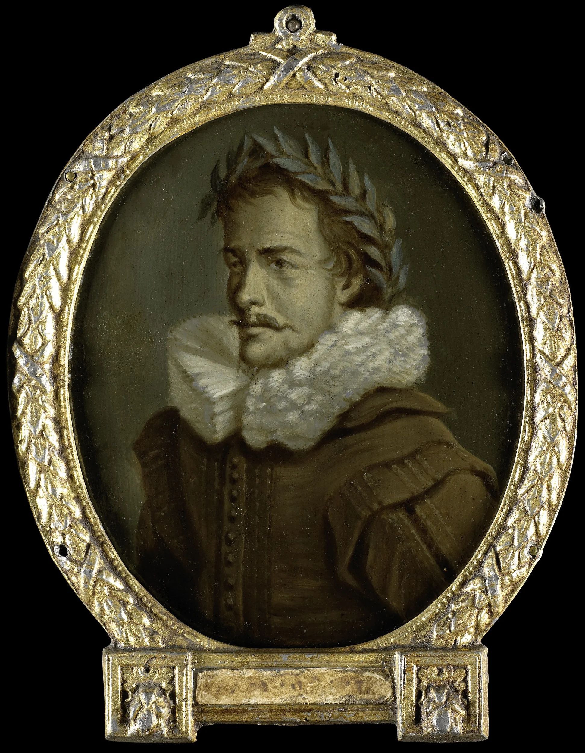 Portrait of Jan Jansz Starter (1594-1626), detail