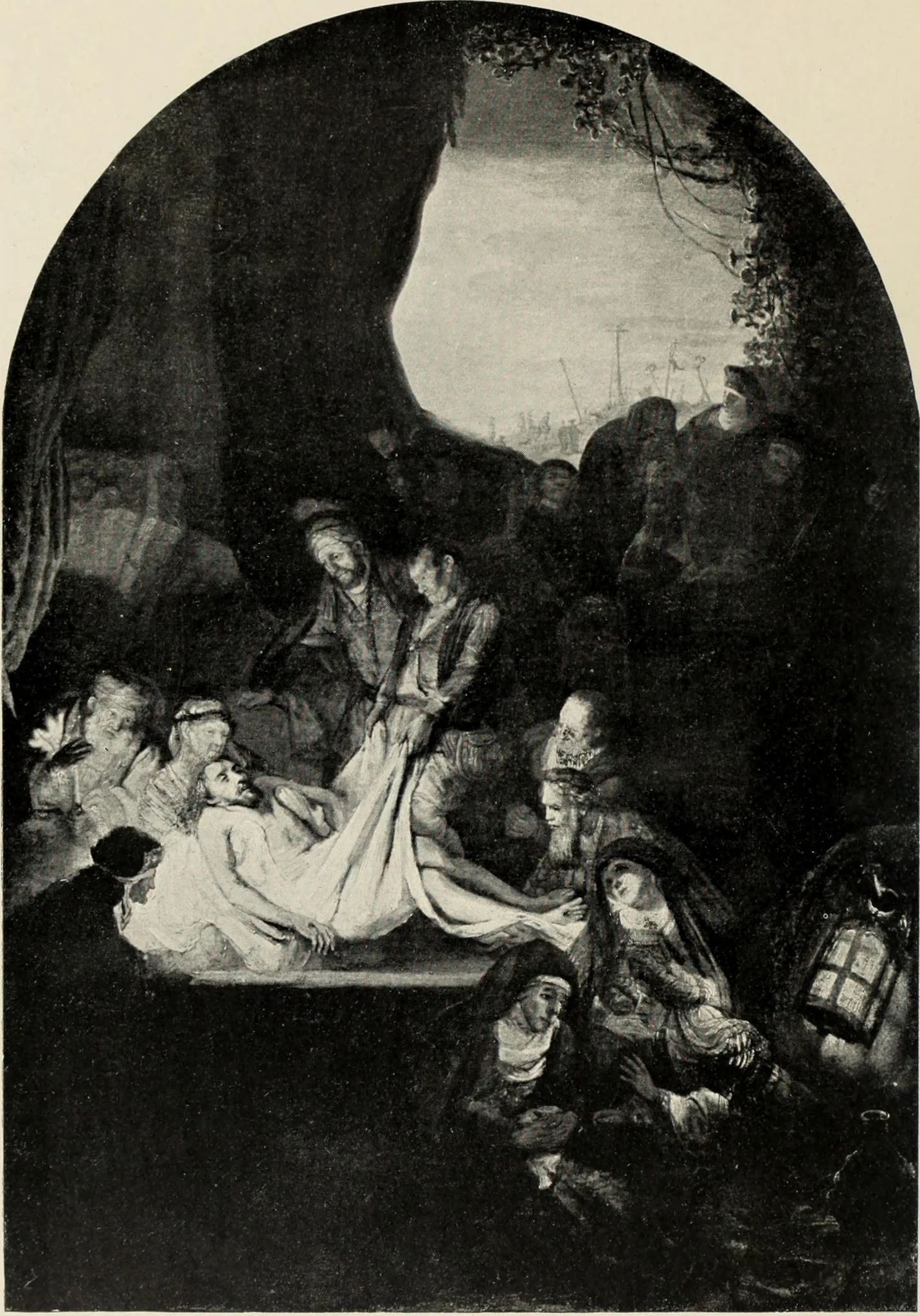 The Entombment, detail