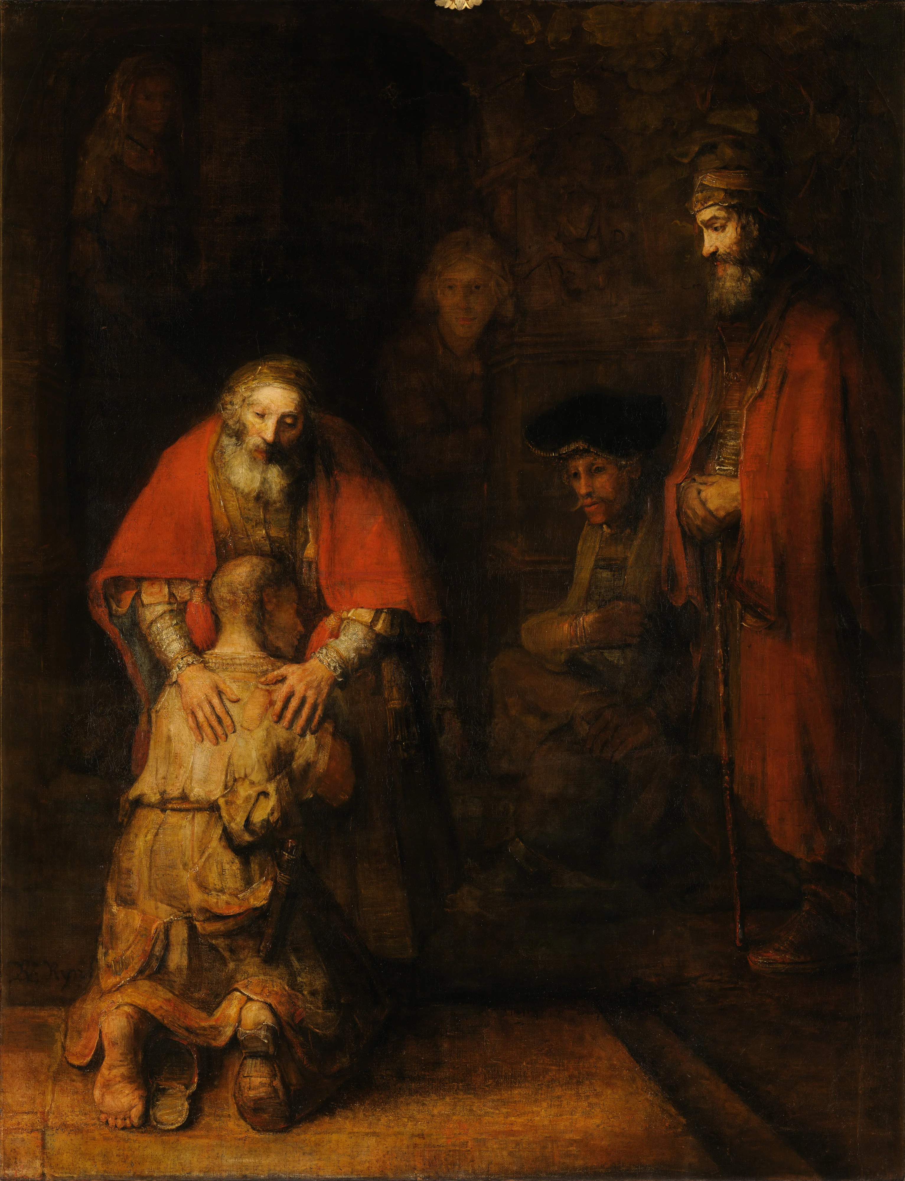 The Return of the Prodigal Son, detail