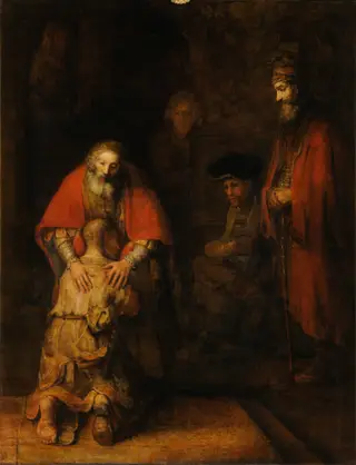 The Return of the Prodigal Son, by Rembrandt van Rijn, oil, 1668