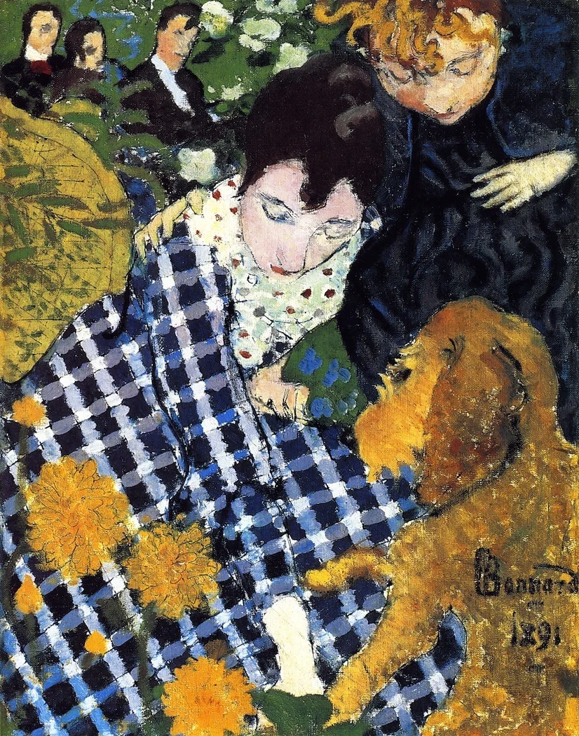 Women with Dog, detail