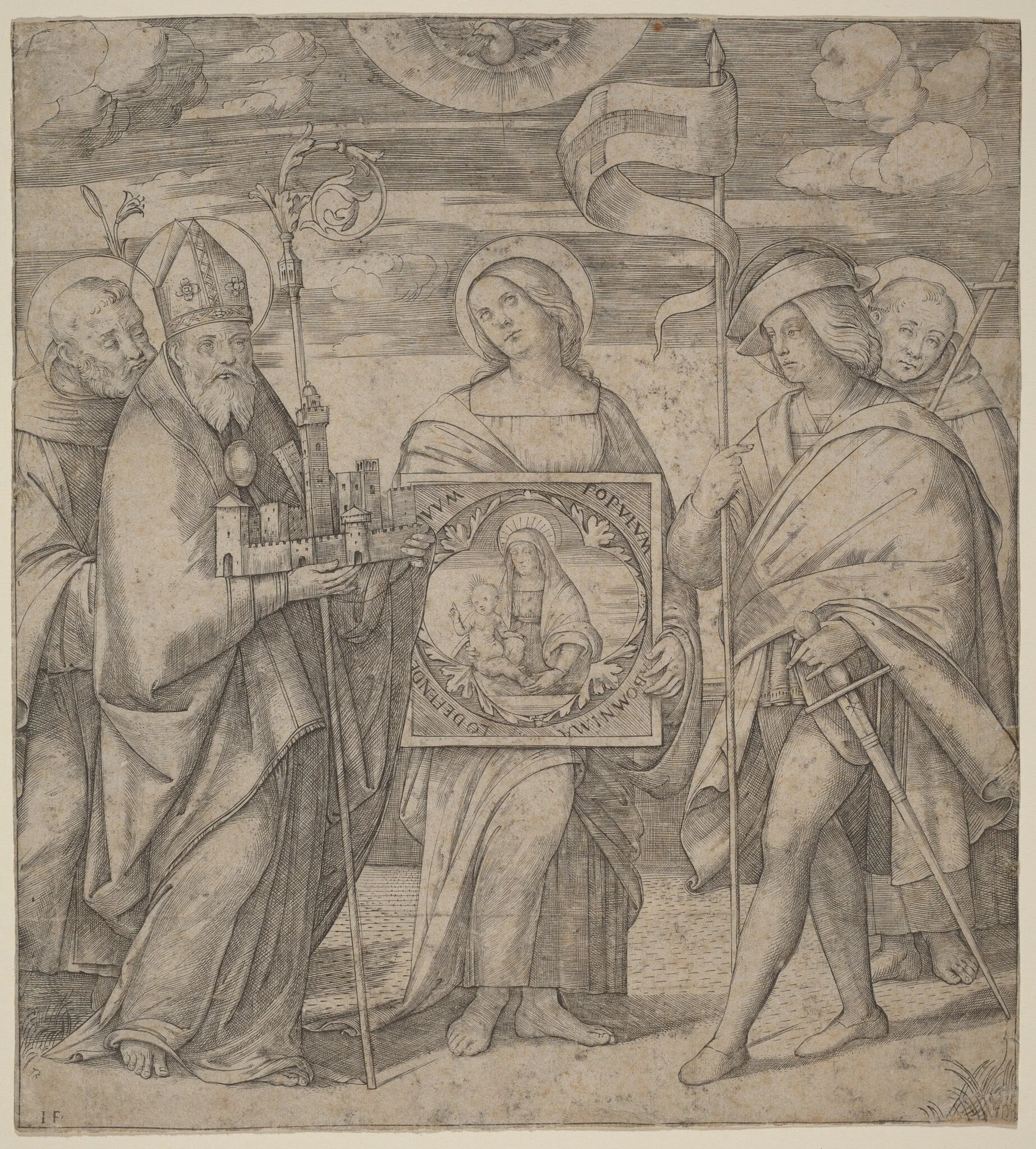Patron Saints of Bologna, detail